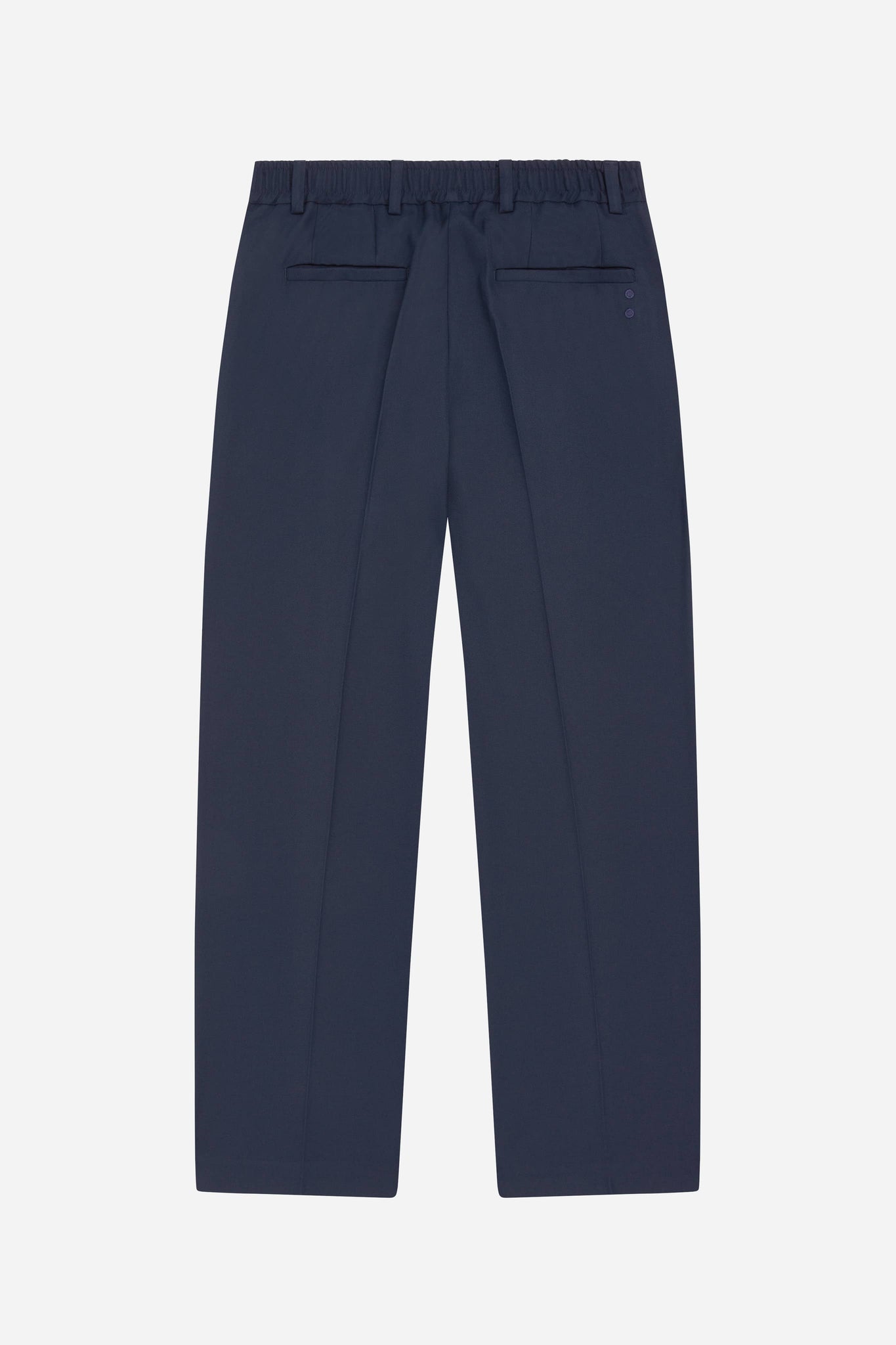 everyday pleated trousers navy