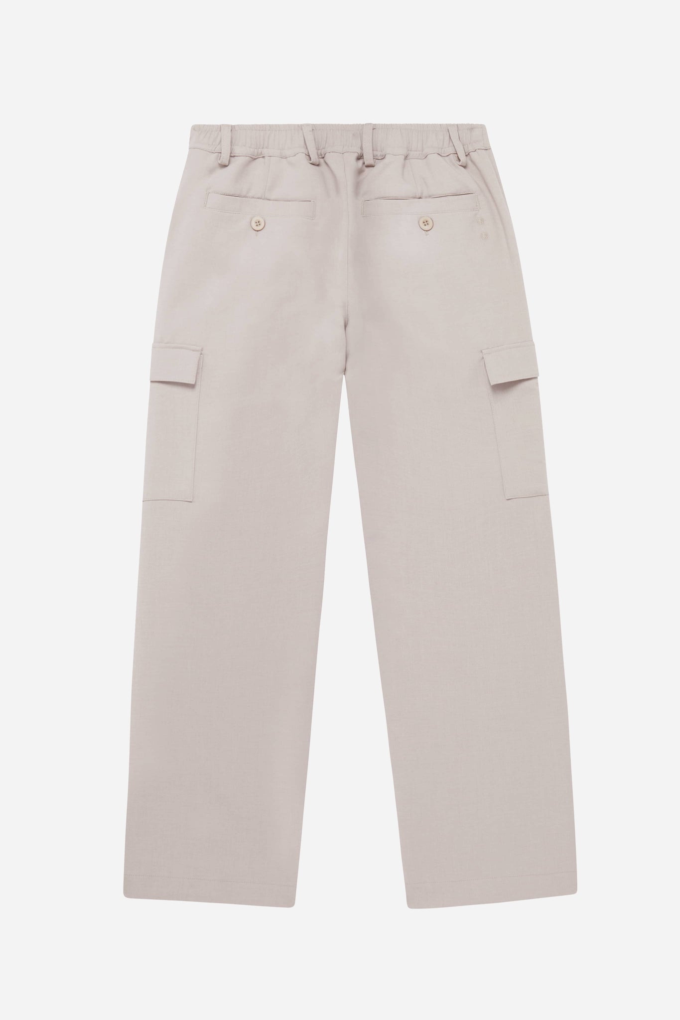tailored utility trouser oyster grey