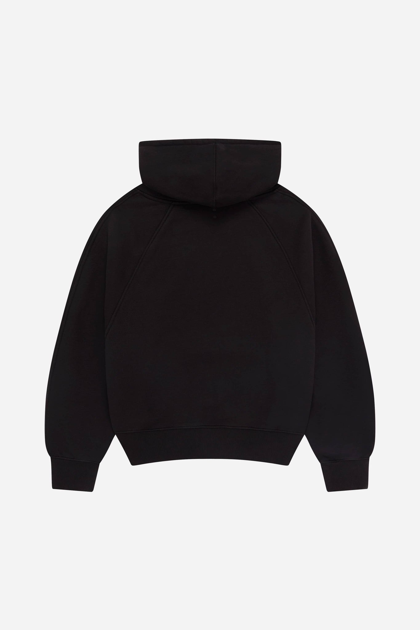 block raglan hoodie black/ecru