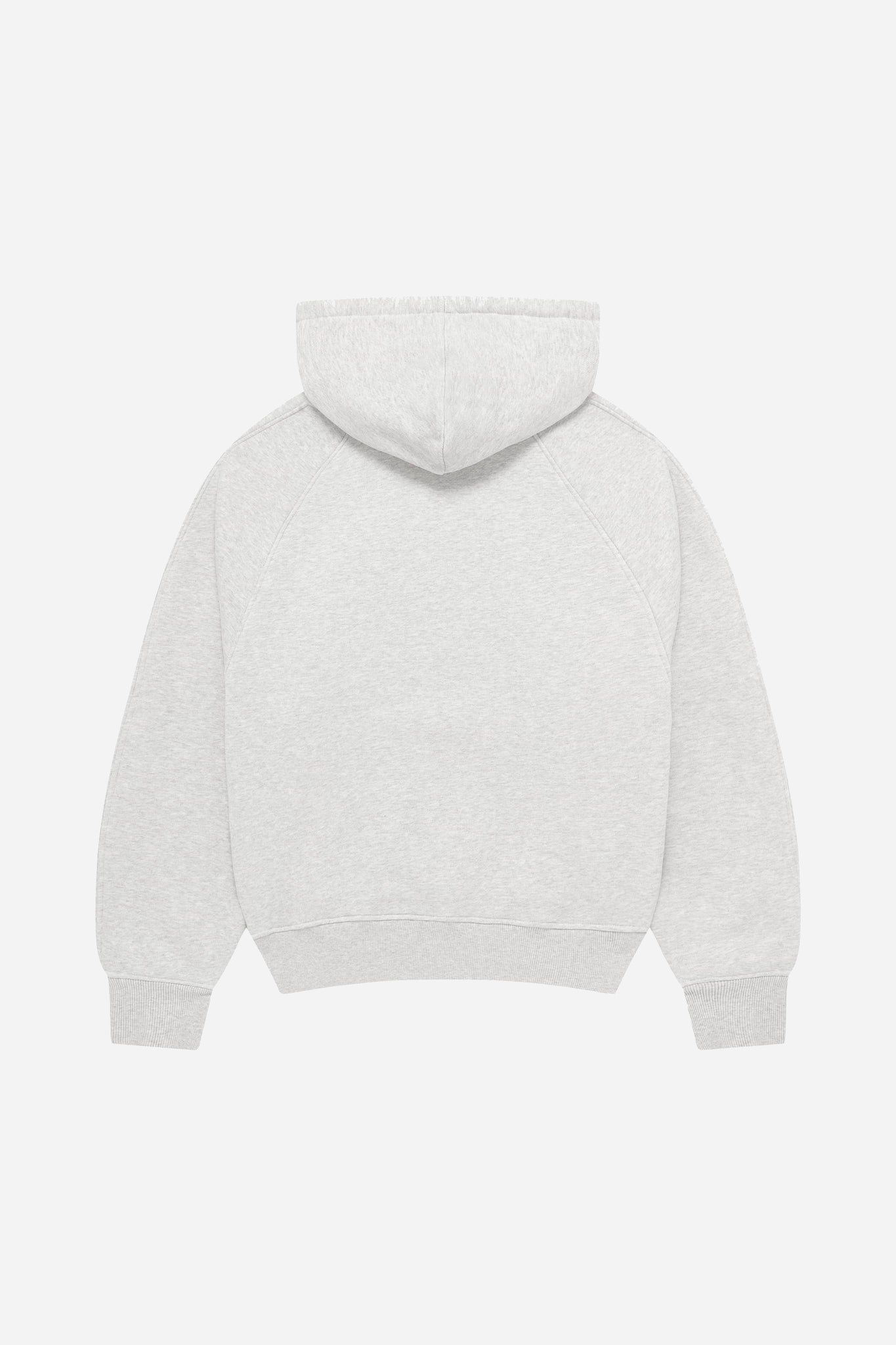 block raglan hoodie grey marl/white