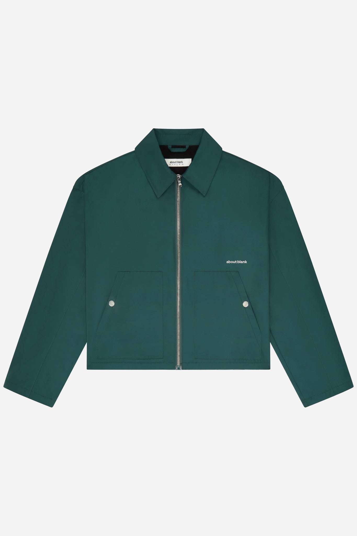 box cropped jacket epsom green