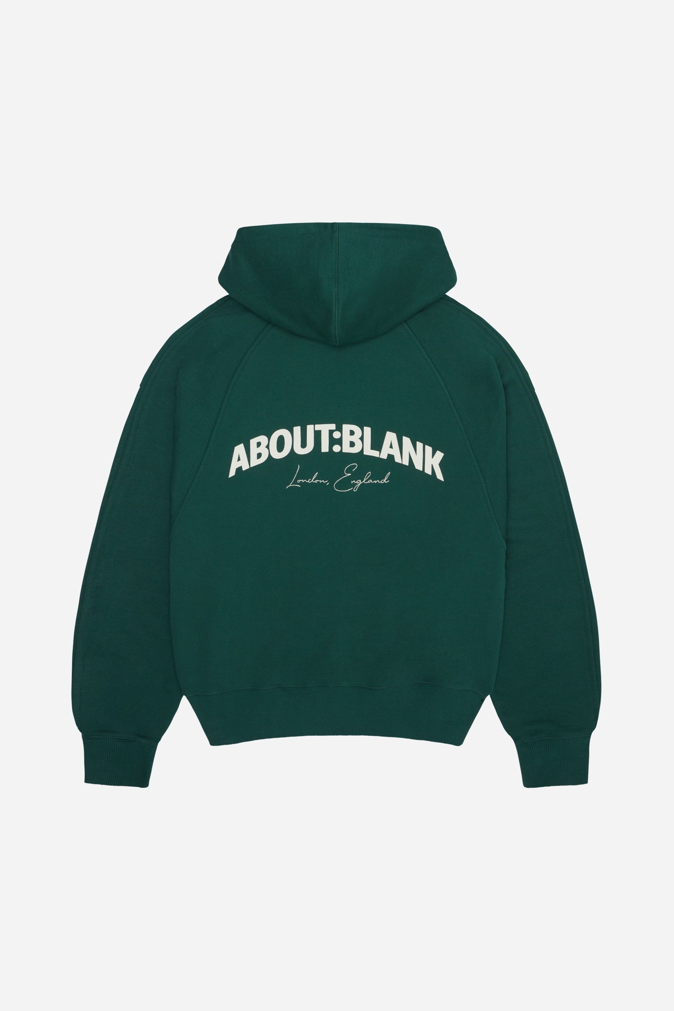 arched logo hoodie epsom green/ecru