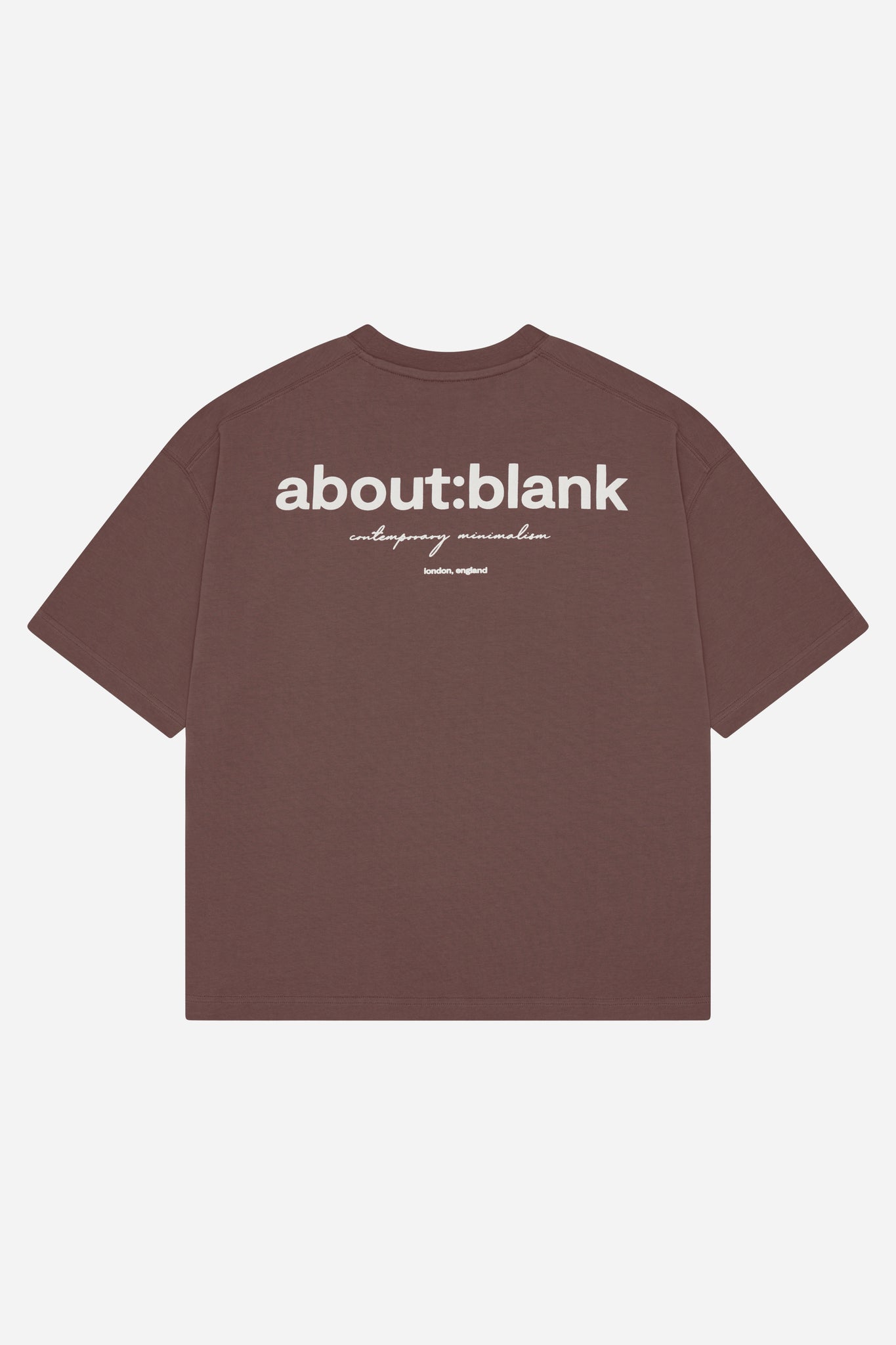 box t-shirt brown/ecru