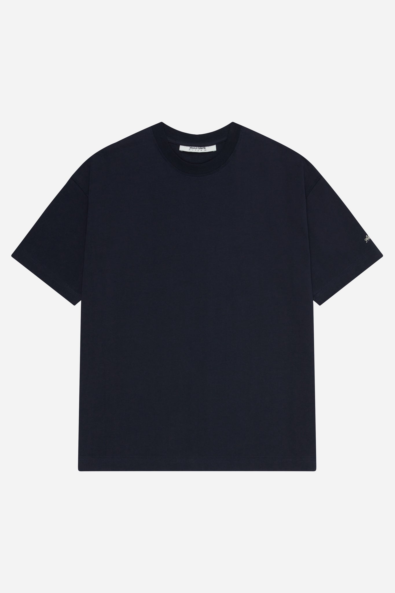 chainstitch t-shirt navy/ecru