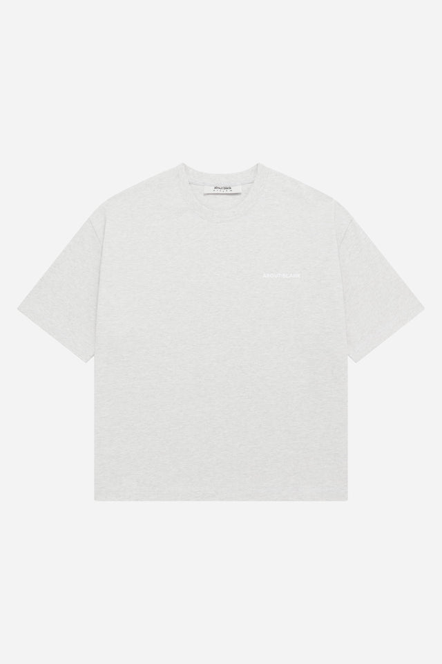 creative studio t-shirt grey marl/white