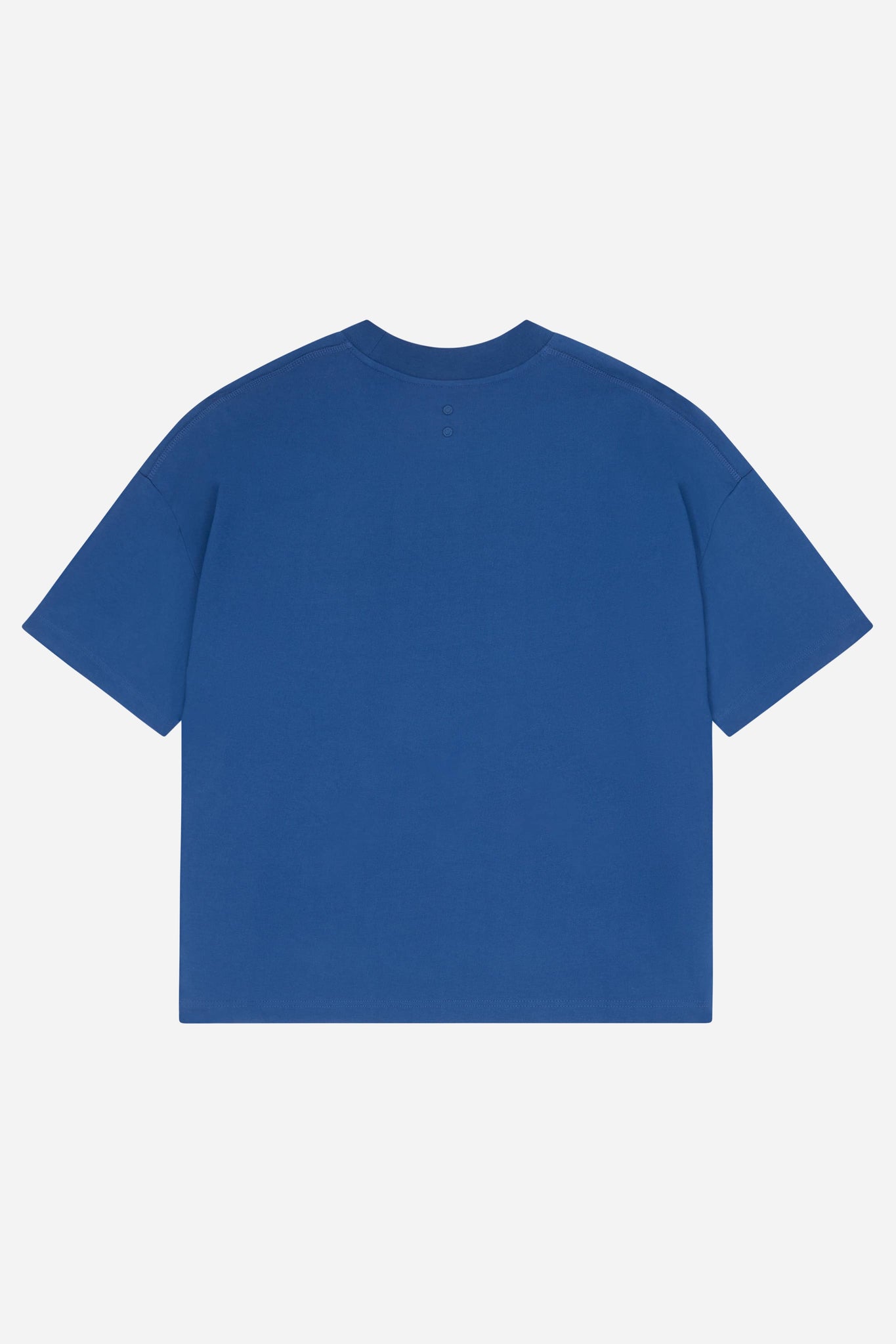 initial mock neck t-shirt estate blue/white