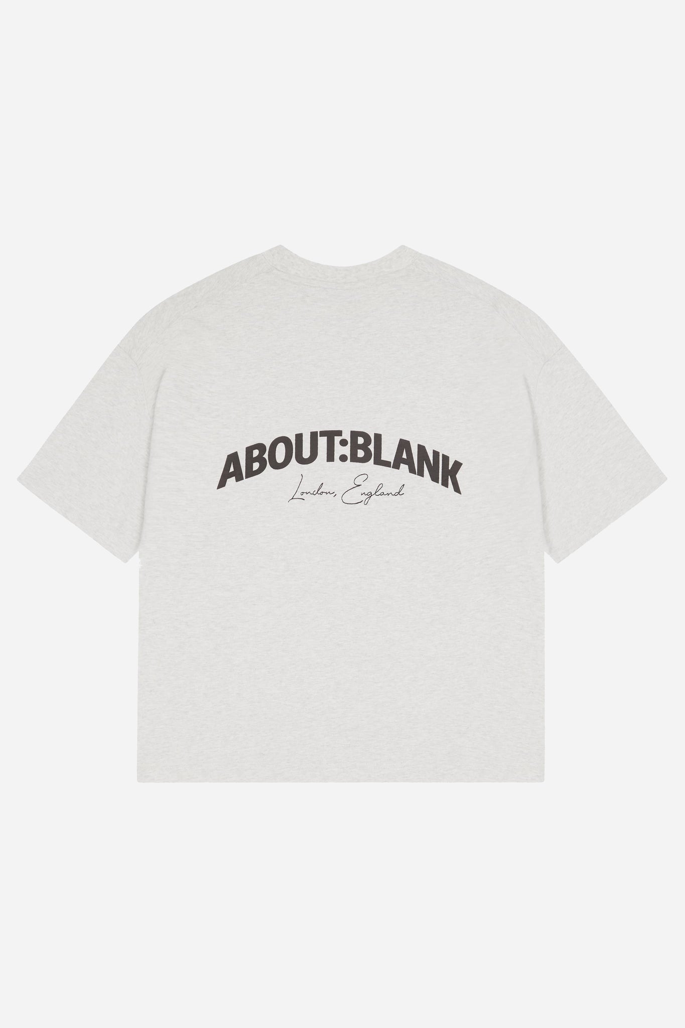 arched logo t-shirt grey marl/black