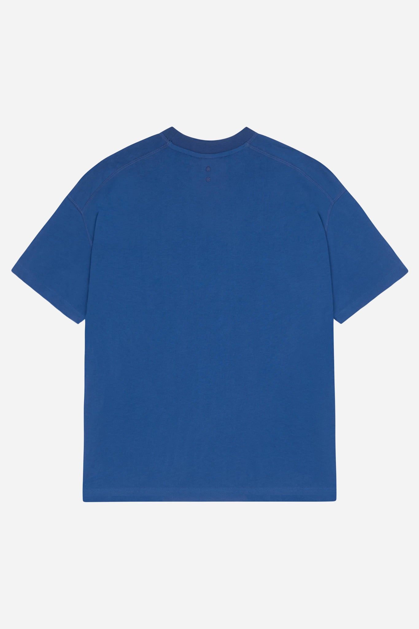 stacked logo t-shirt estate blue/ecru