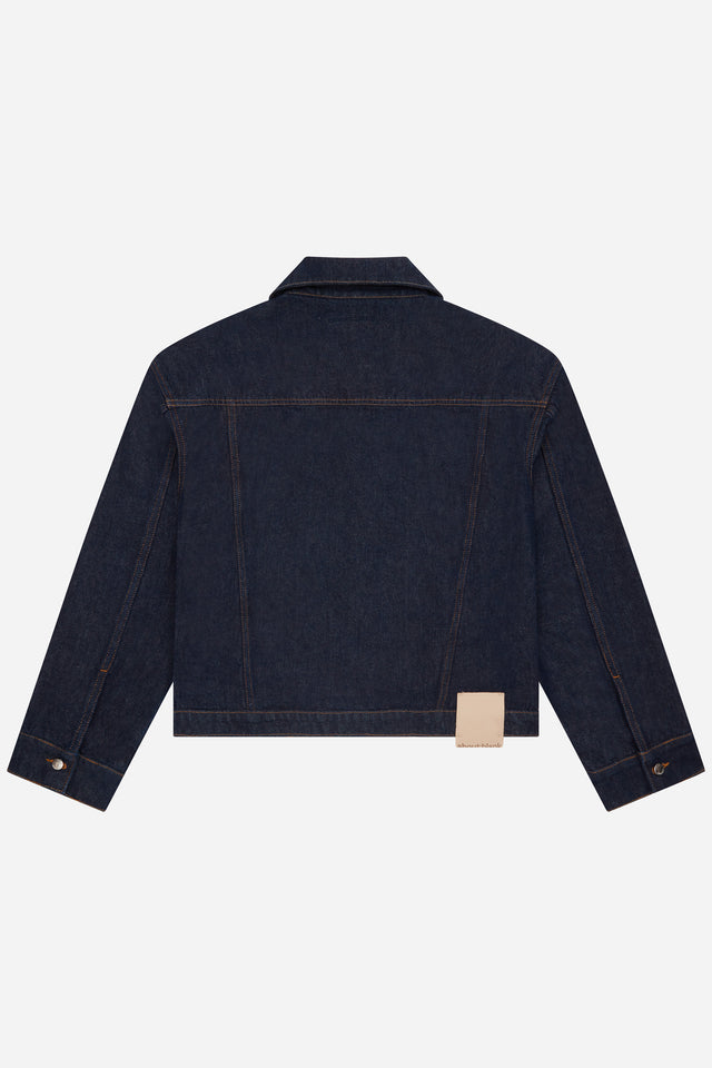 denim jacket raw indigo