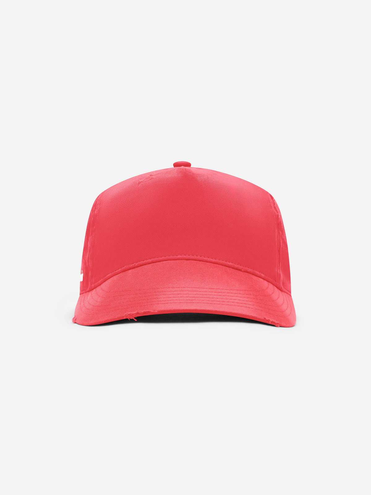 distressed cap washed red