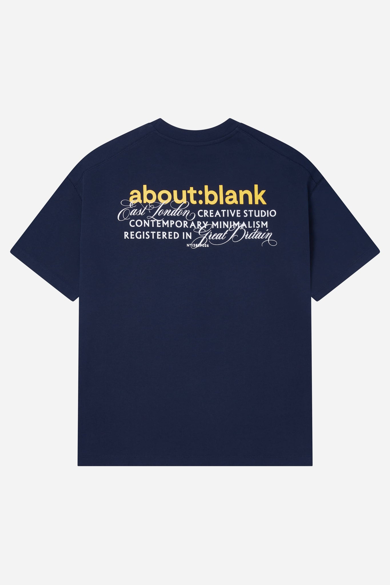 registered t-shirt navy/yellow