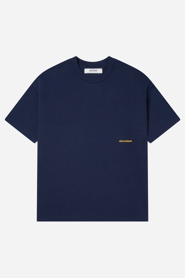 registered t-shirt navy/yellow