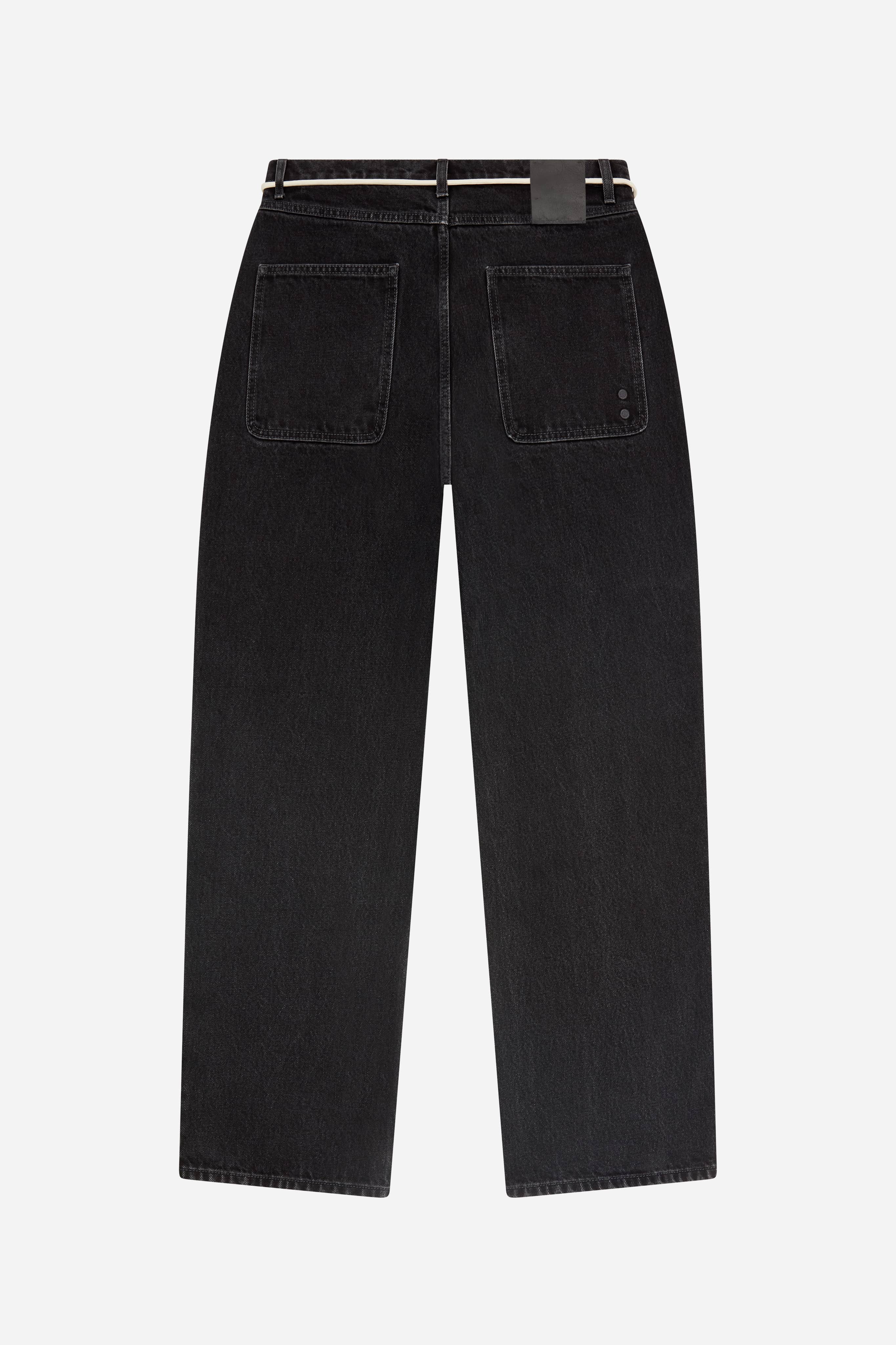 about:blank | relaxed denim jean black