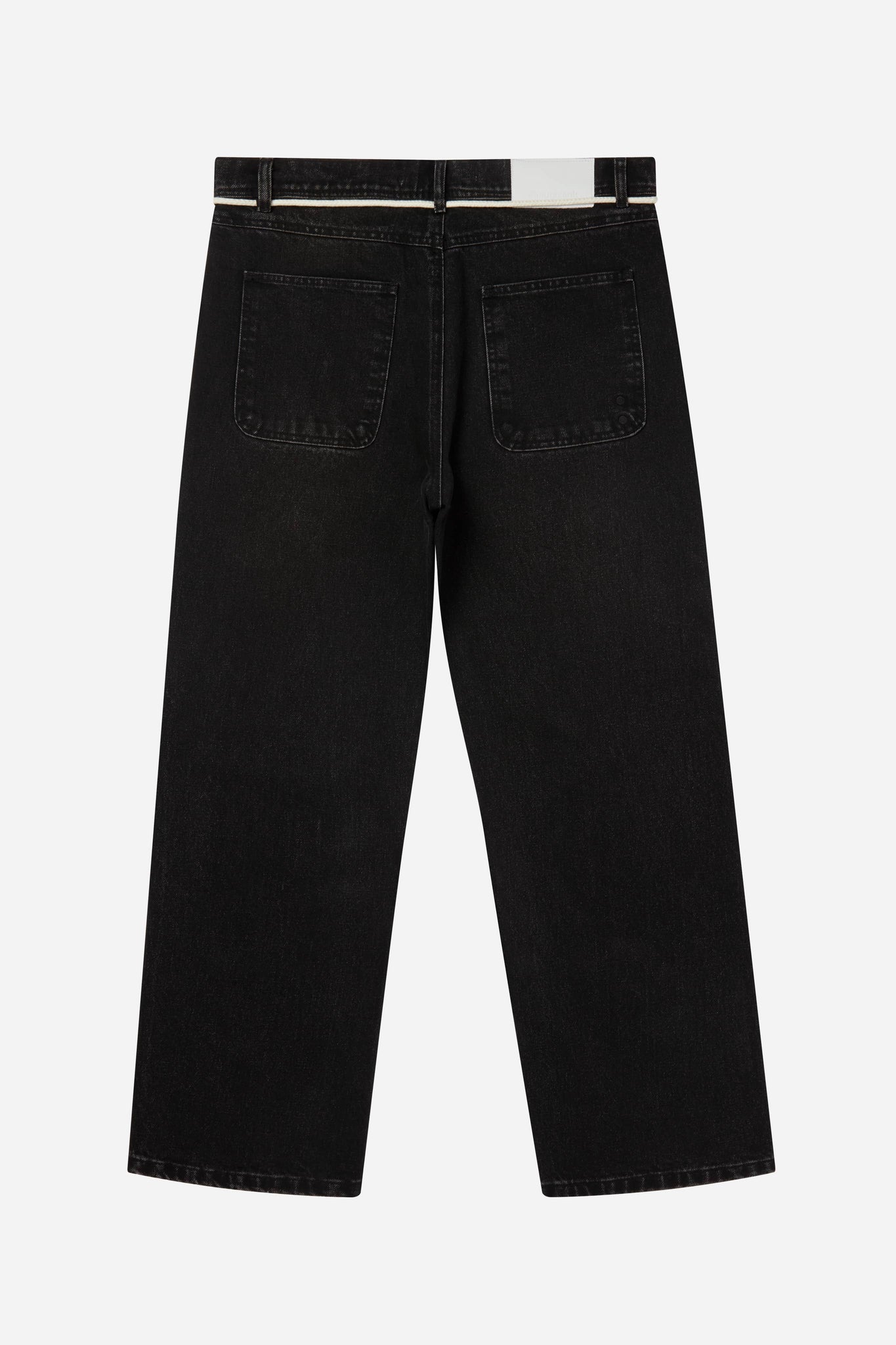 relaxed denim jean black