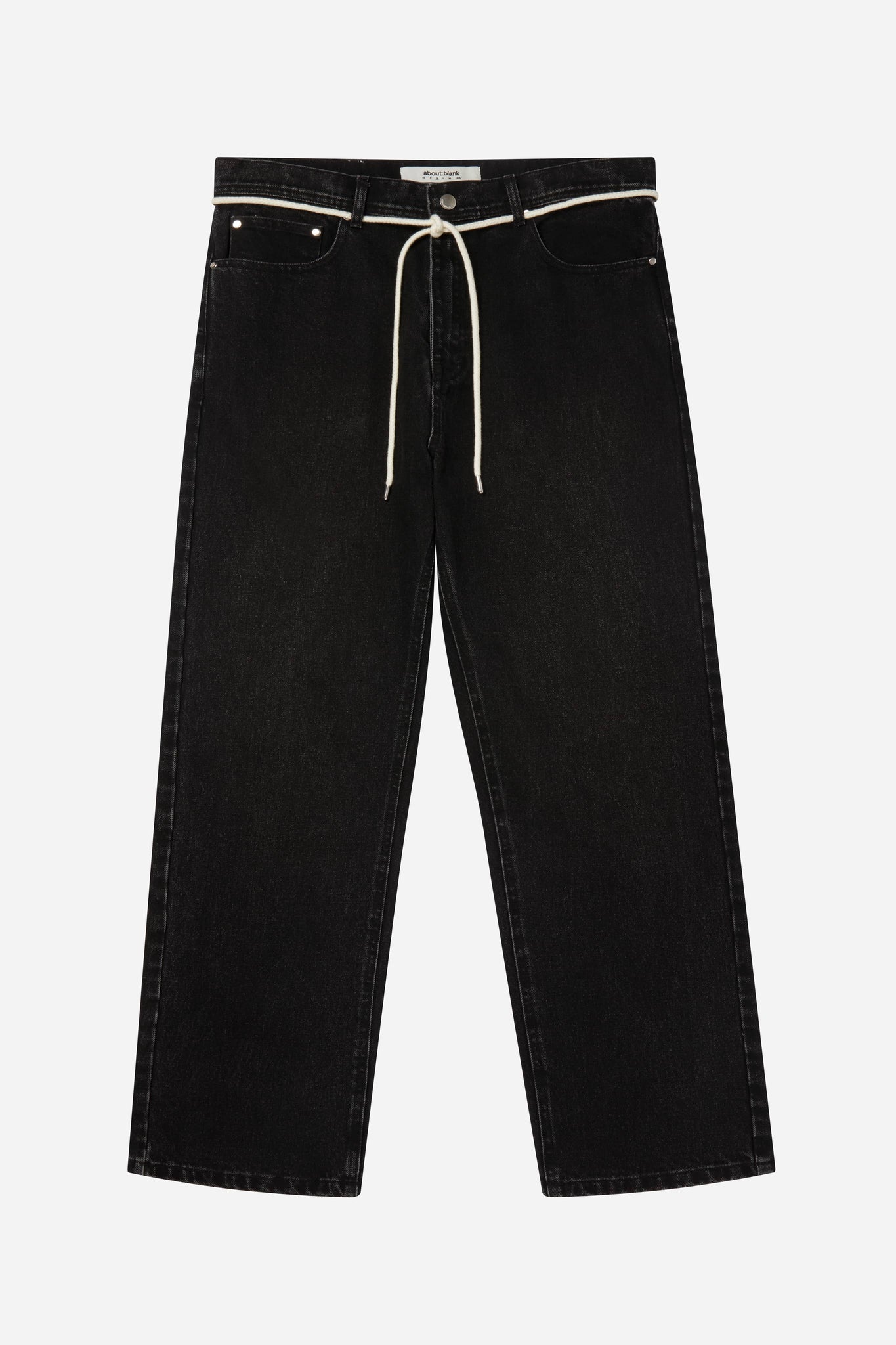 relaxed denim jean black