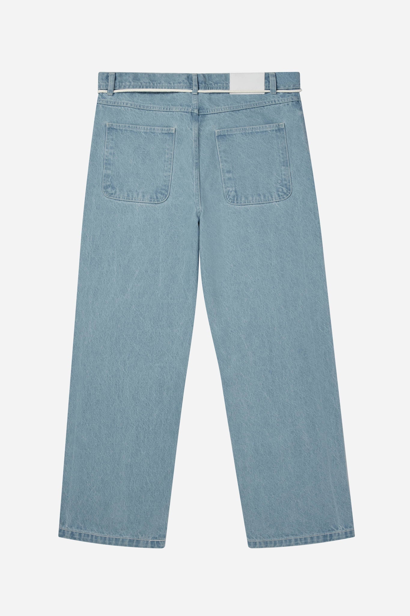 relaxed denim jean light wash