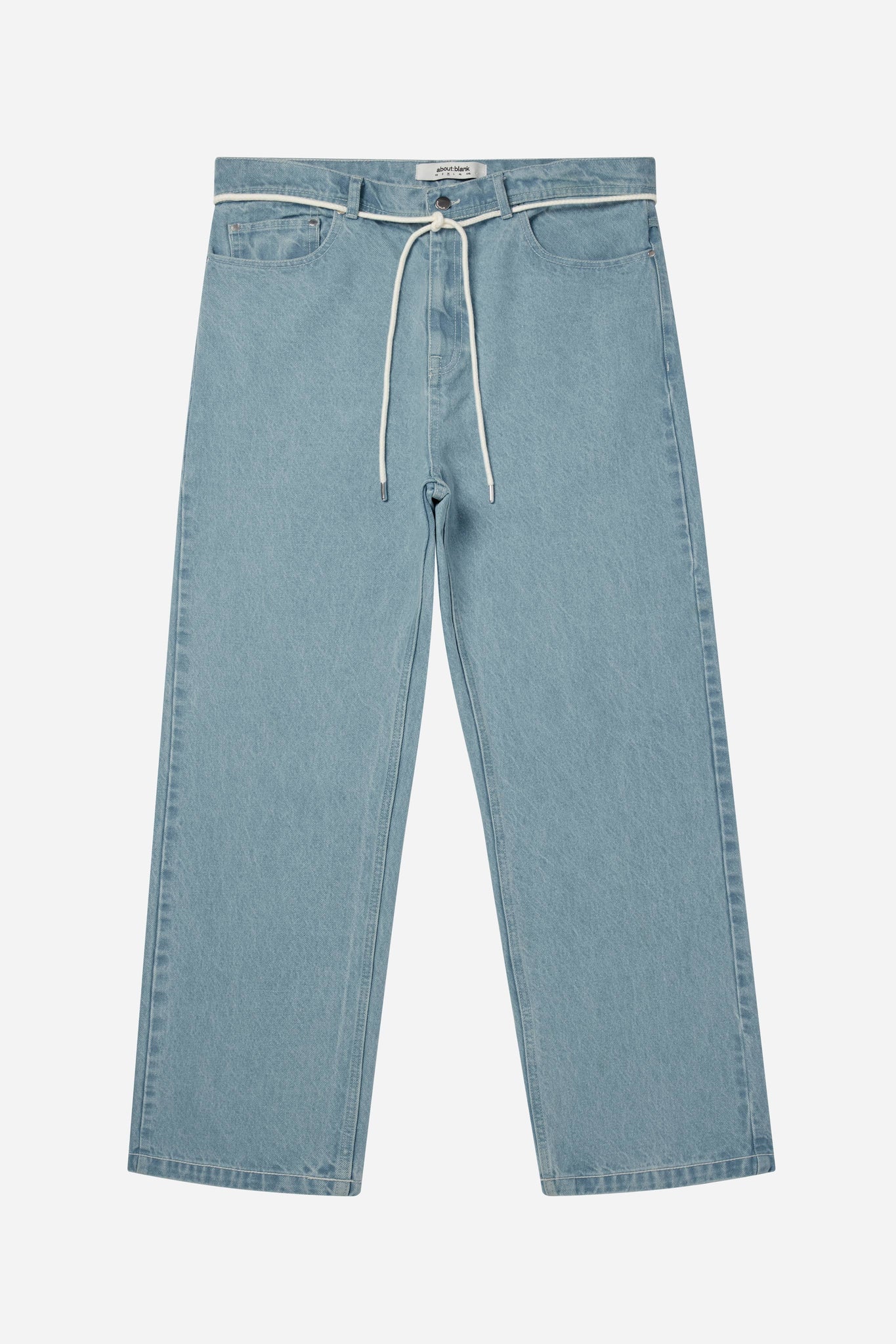 relaxed denim jean light wash