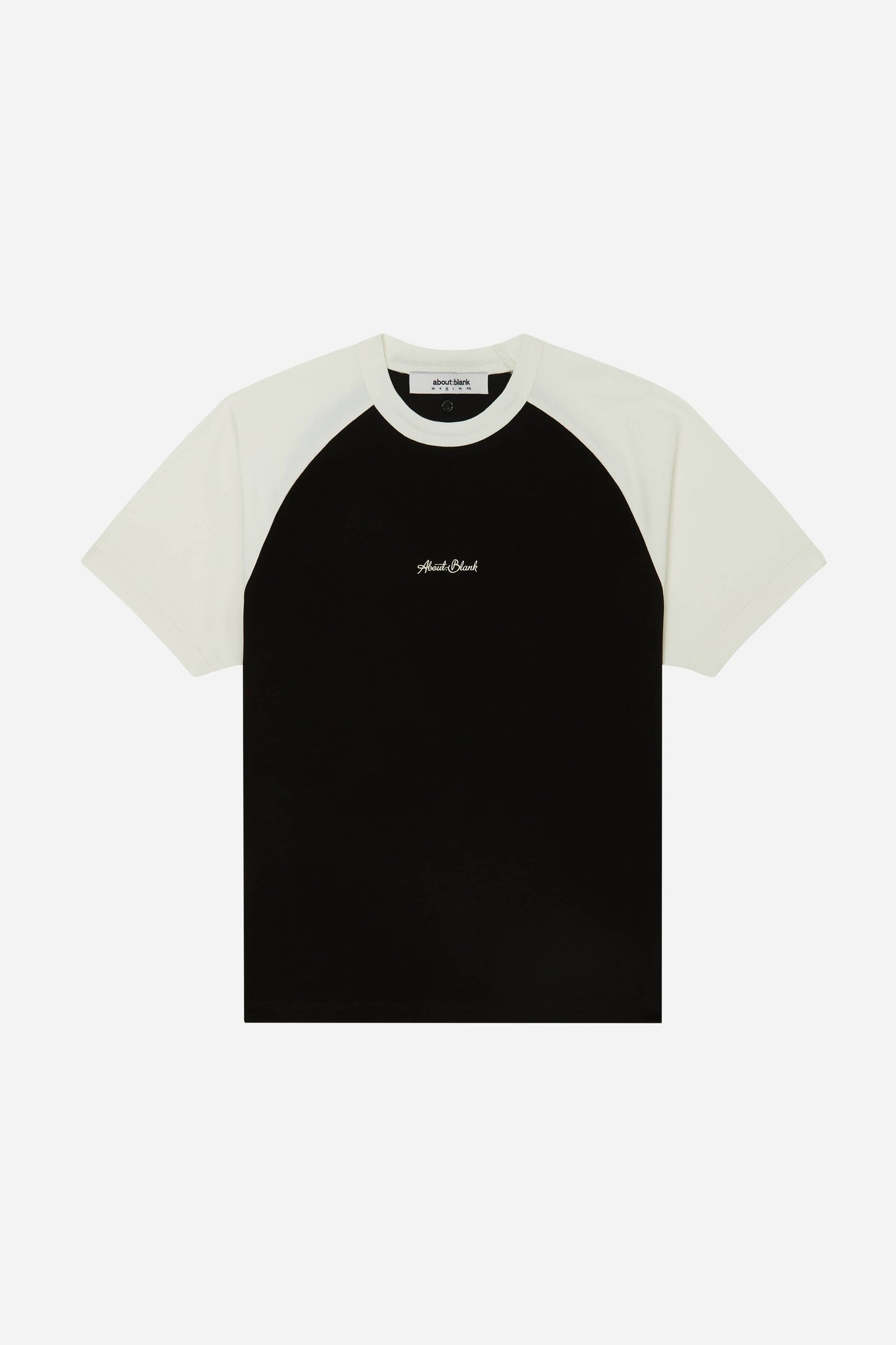 contrast raglan t-shirt black/ecru
