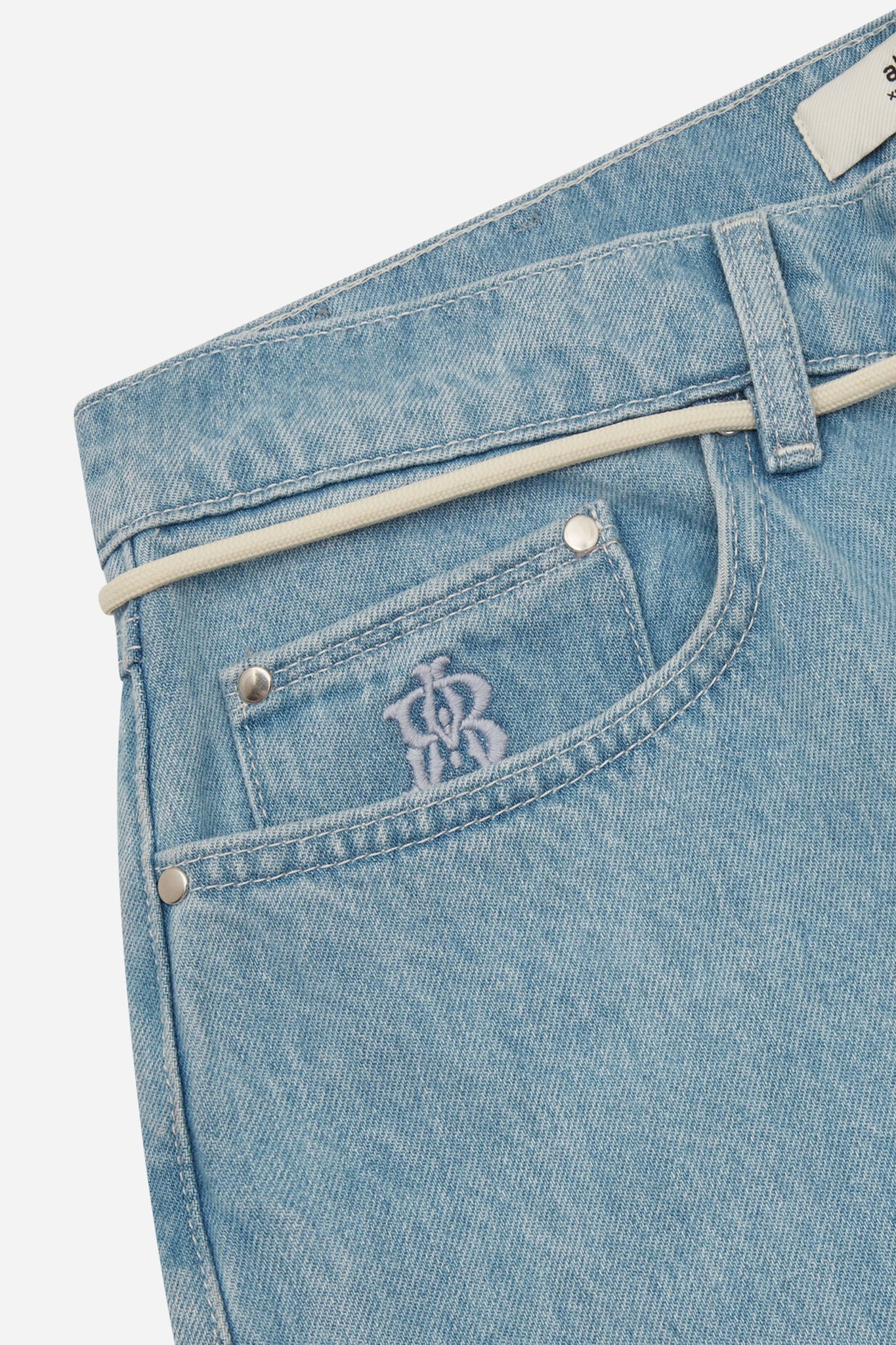 relaxed denim light wash