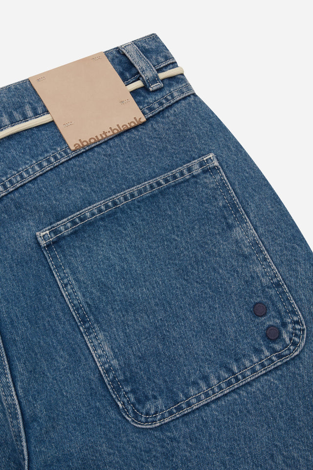 relaxed denim mid wash
