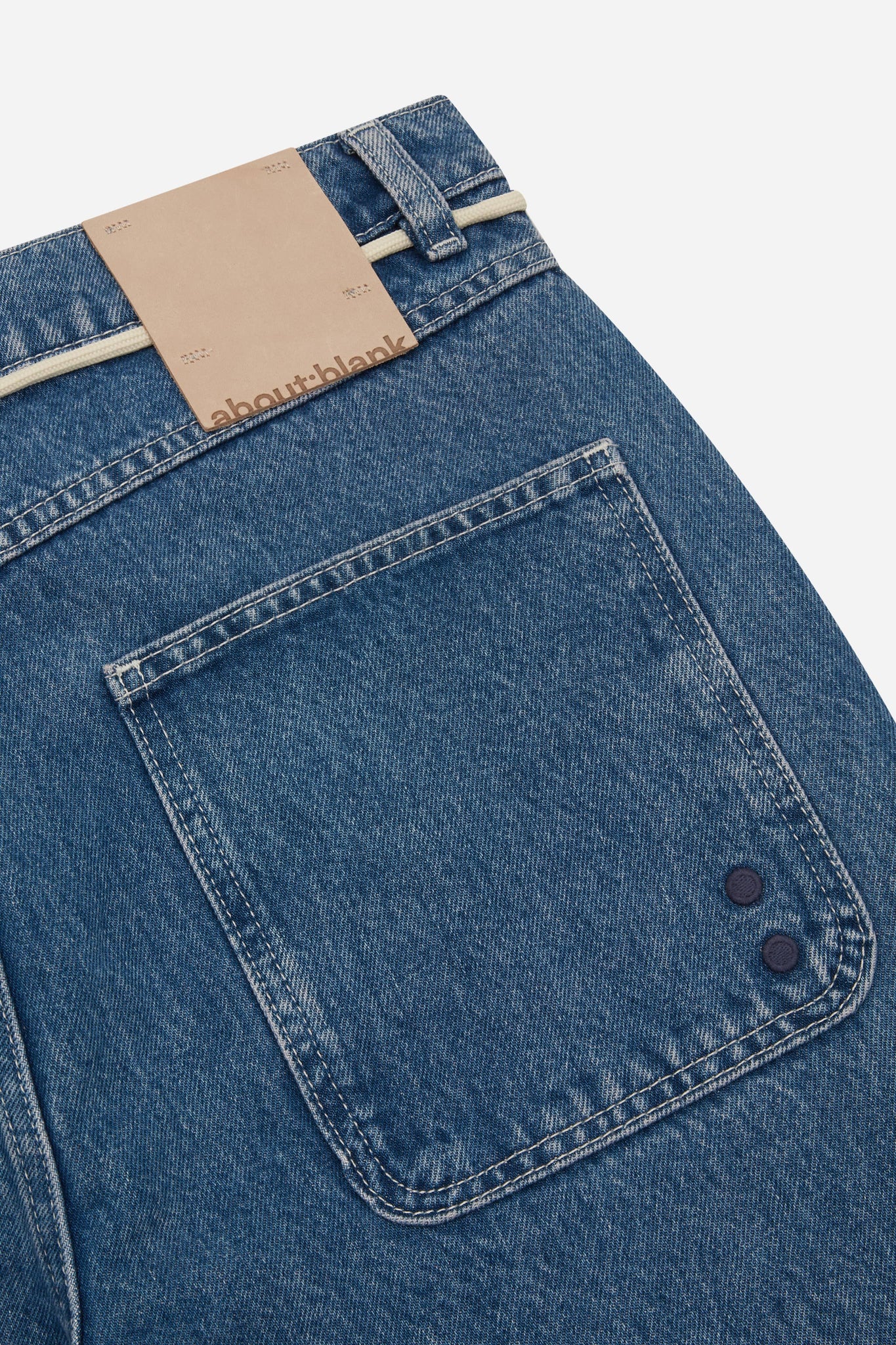 relaxed denim mid wash