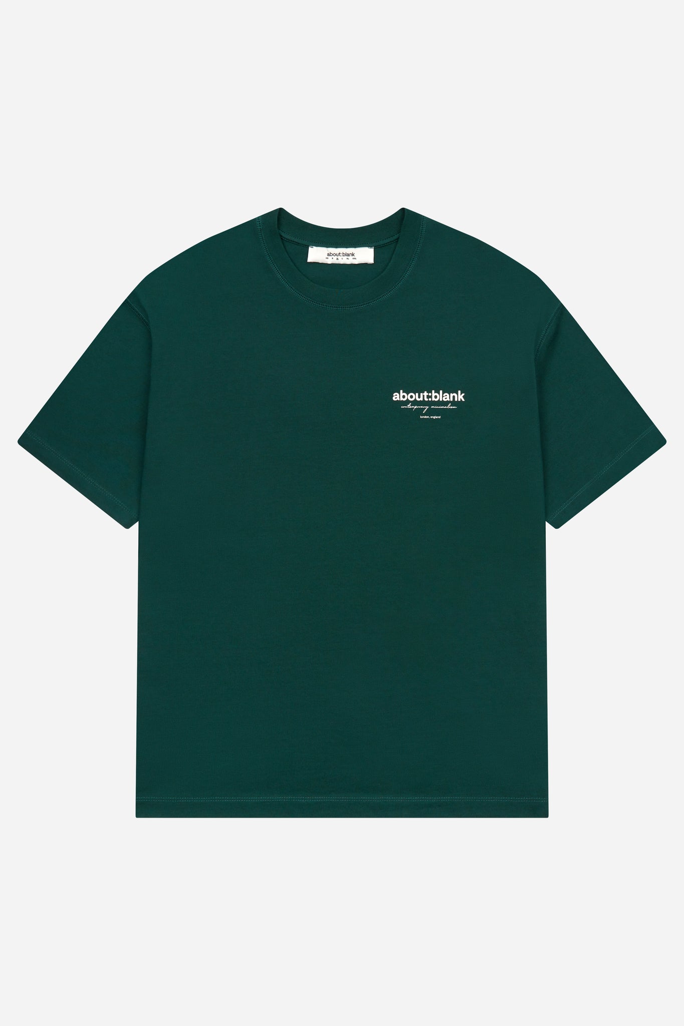 reverse t-shirt epsom green/ecru