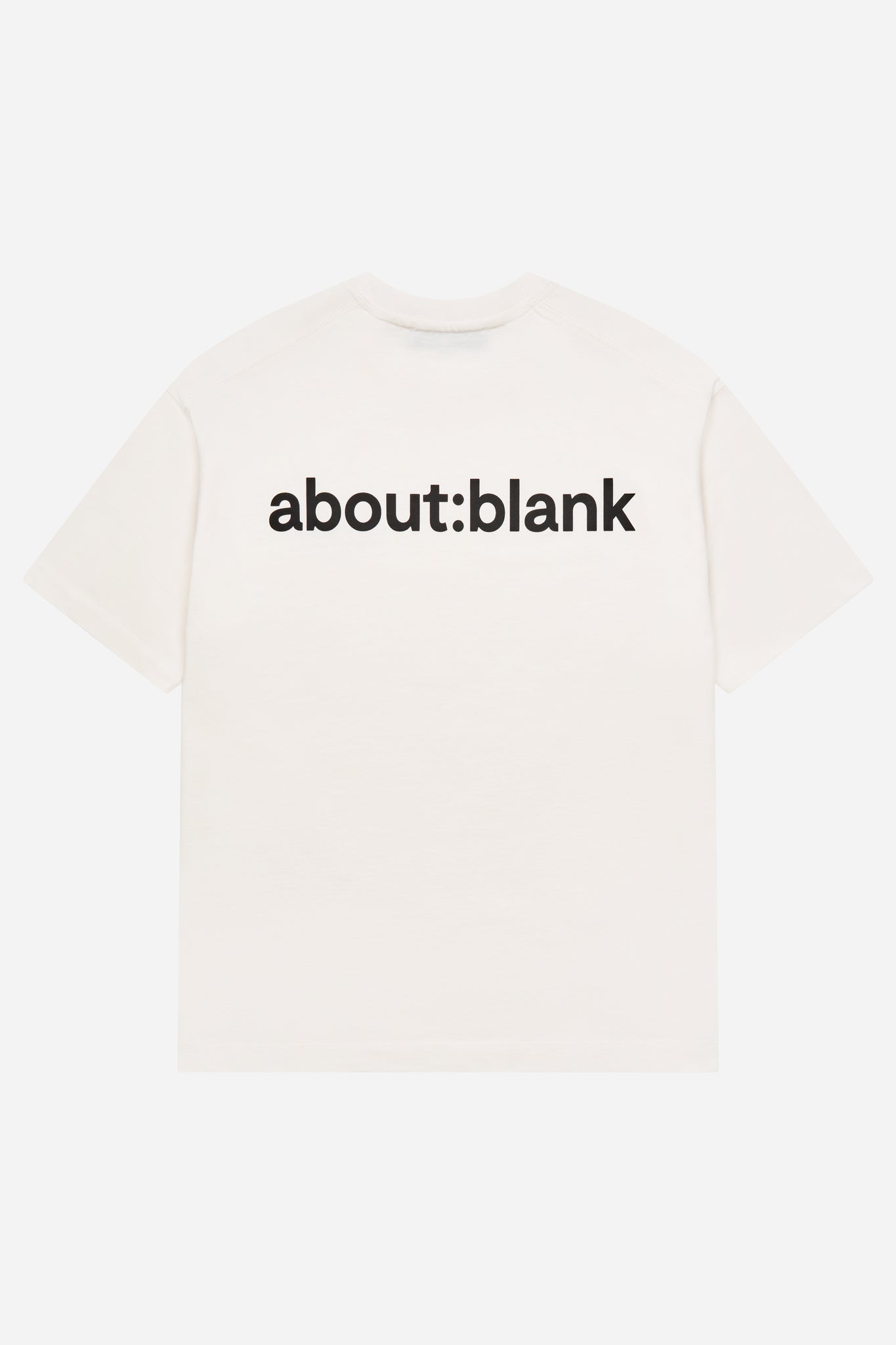 reverse t-shirt oat/black