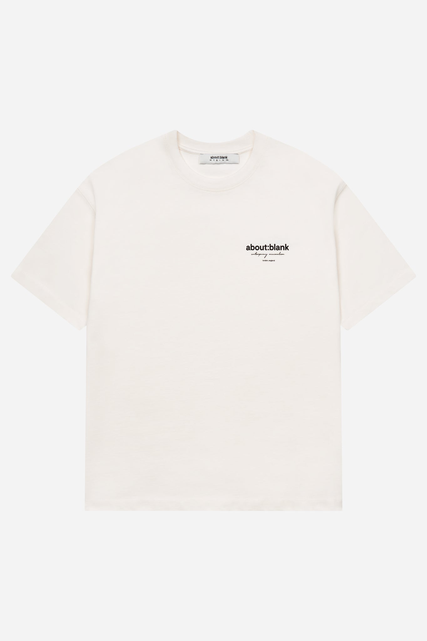 reverse t-shirt oat/black