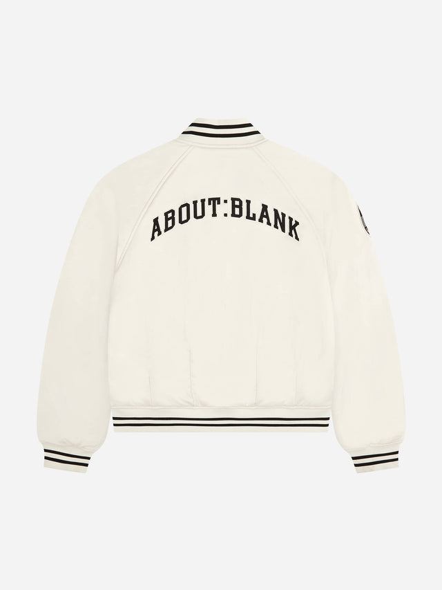 reversible satin jacket black/ecru