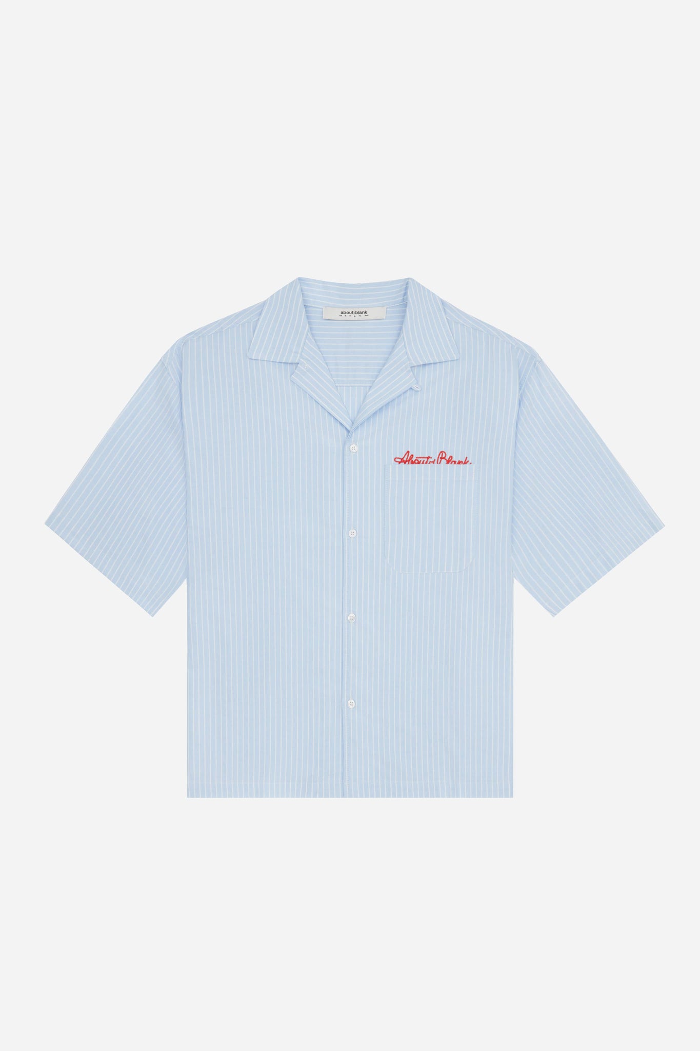 script short sleeve shirt blue/white