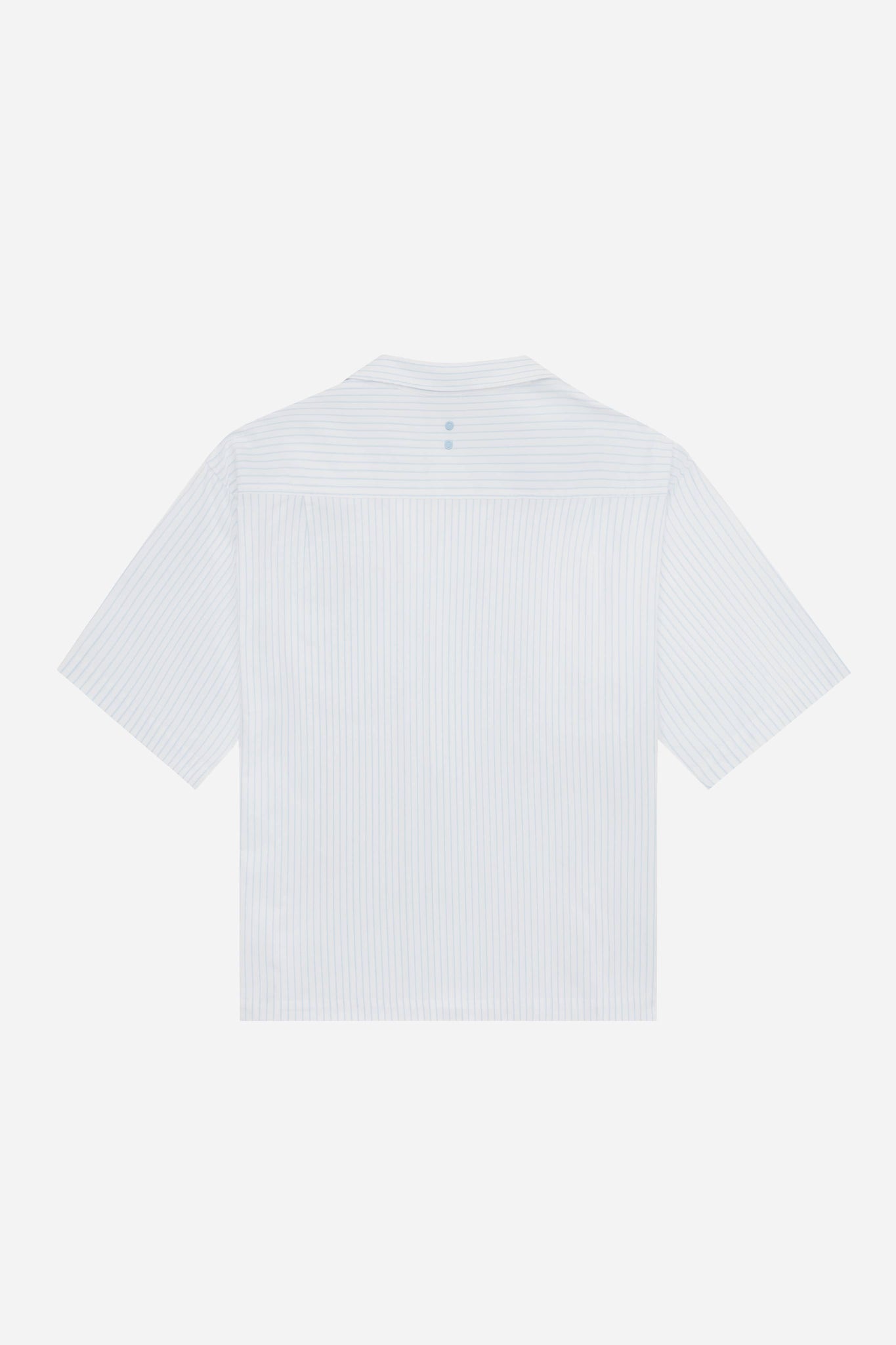 script short sleeve shirt white/blue