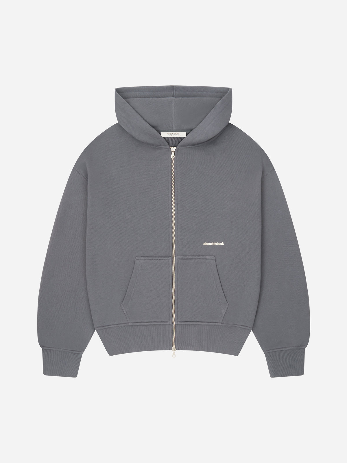 box zip hoodie turbulence/ecru