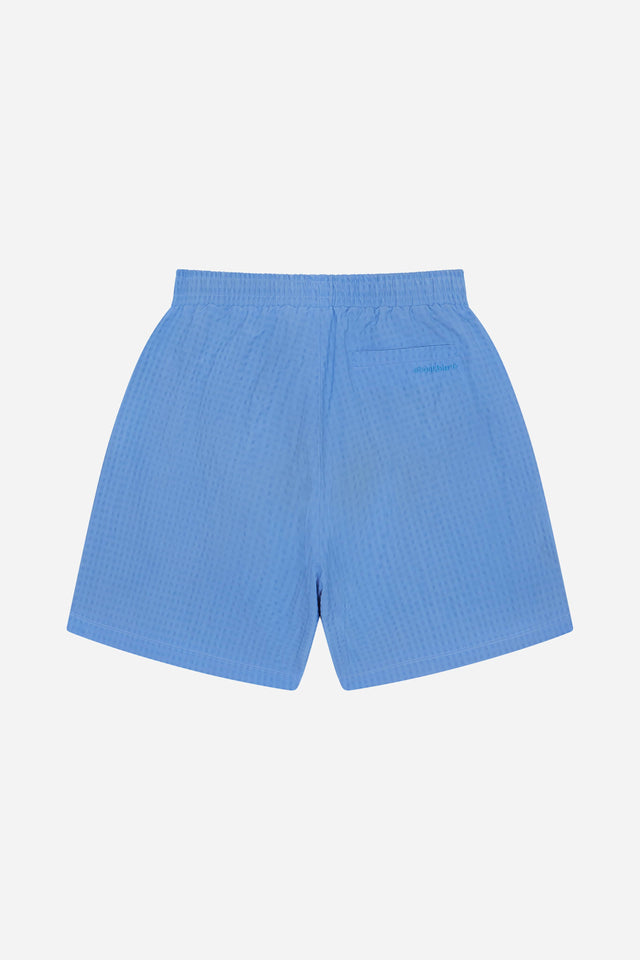 seersucker swim short blue