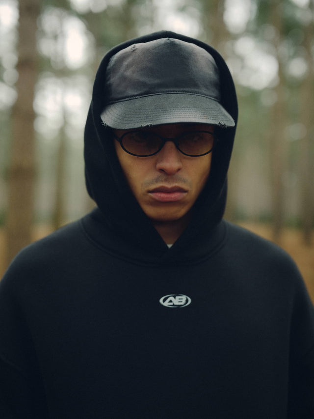 arc hoodie washed black