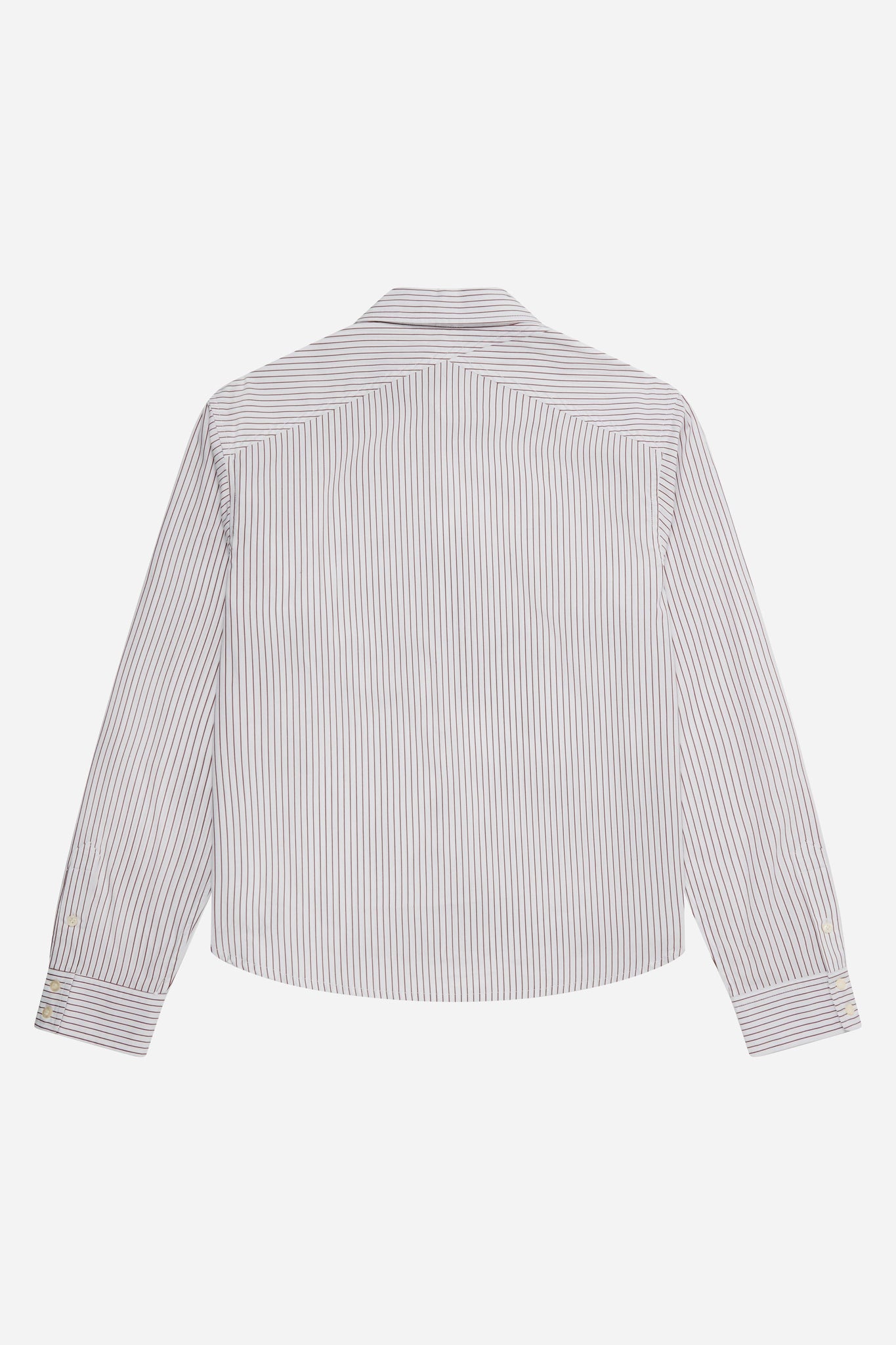 striped oxford shirt white/burg