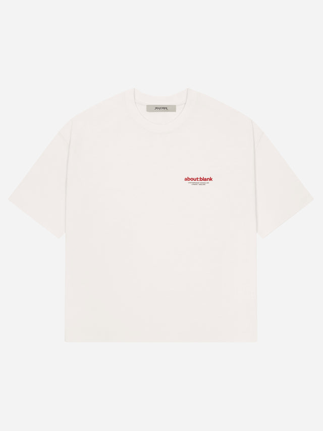 insignia t-shirt oat/red/black