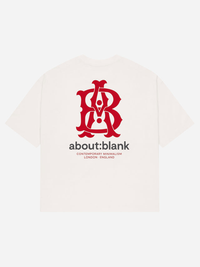 insignia t-shirt oat/red/black