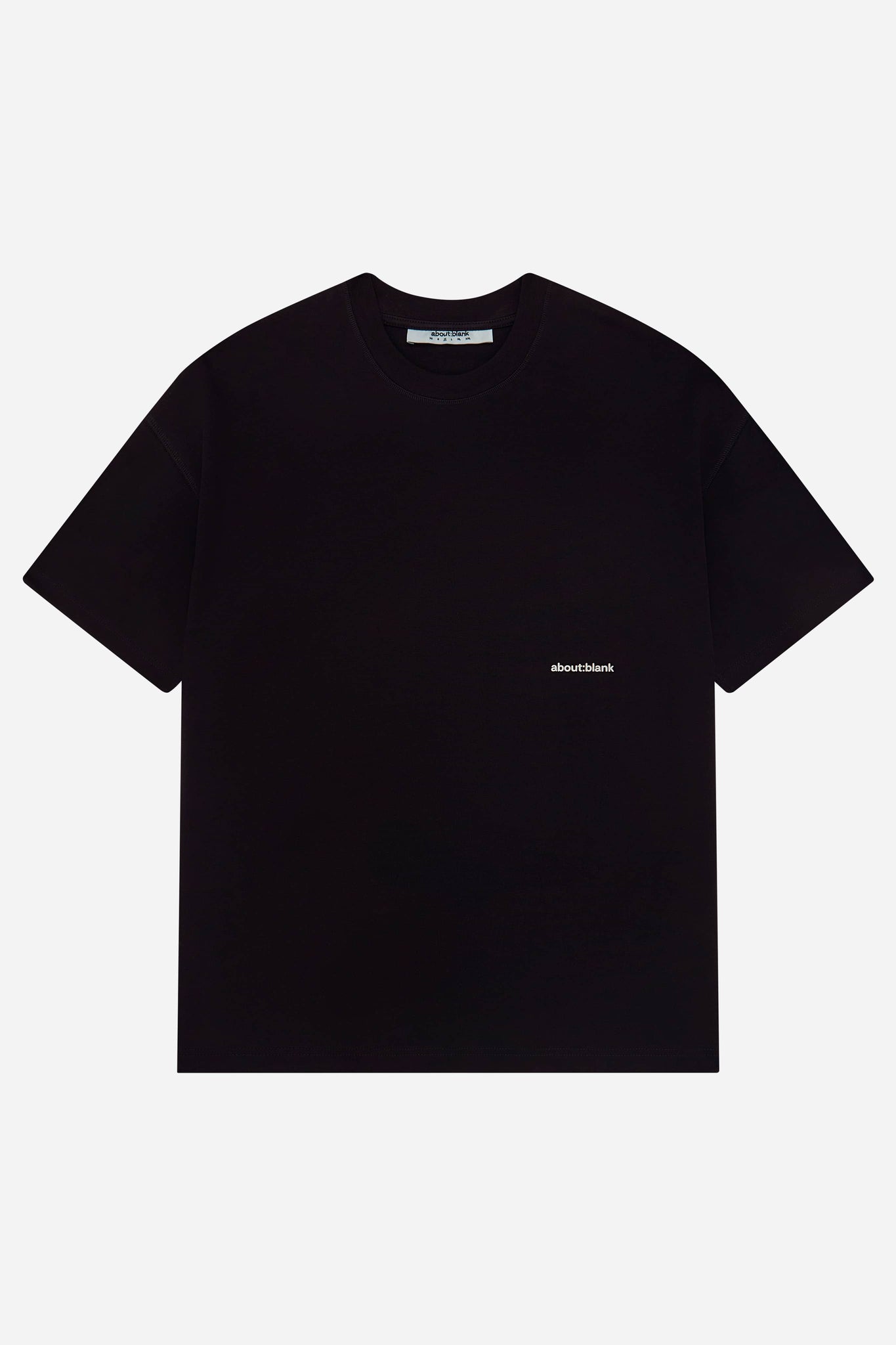 signature t-shirt black/sky blue