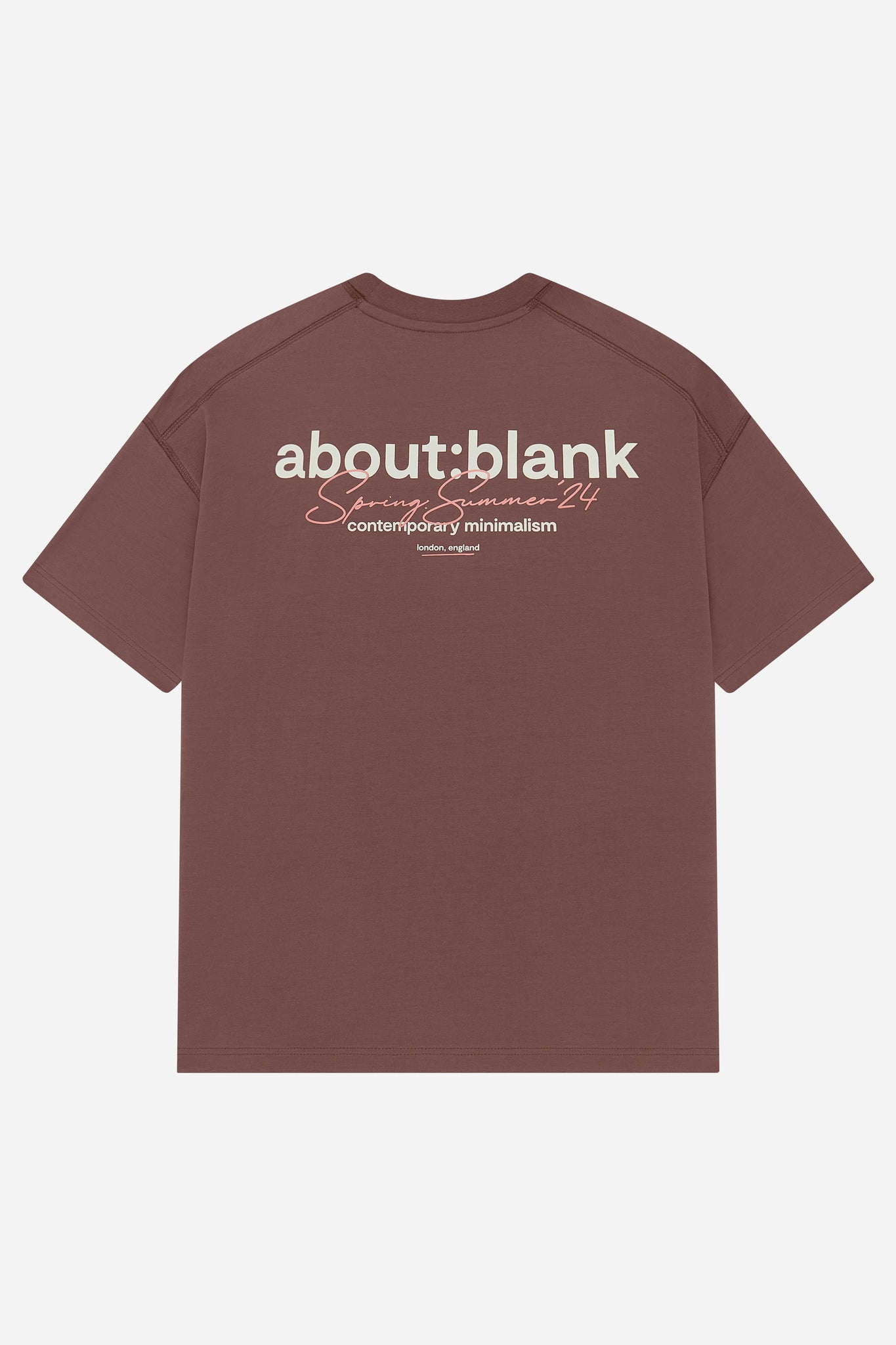 signature t-shirt brown/pink