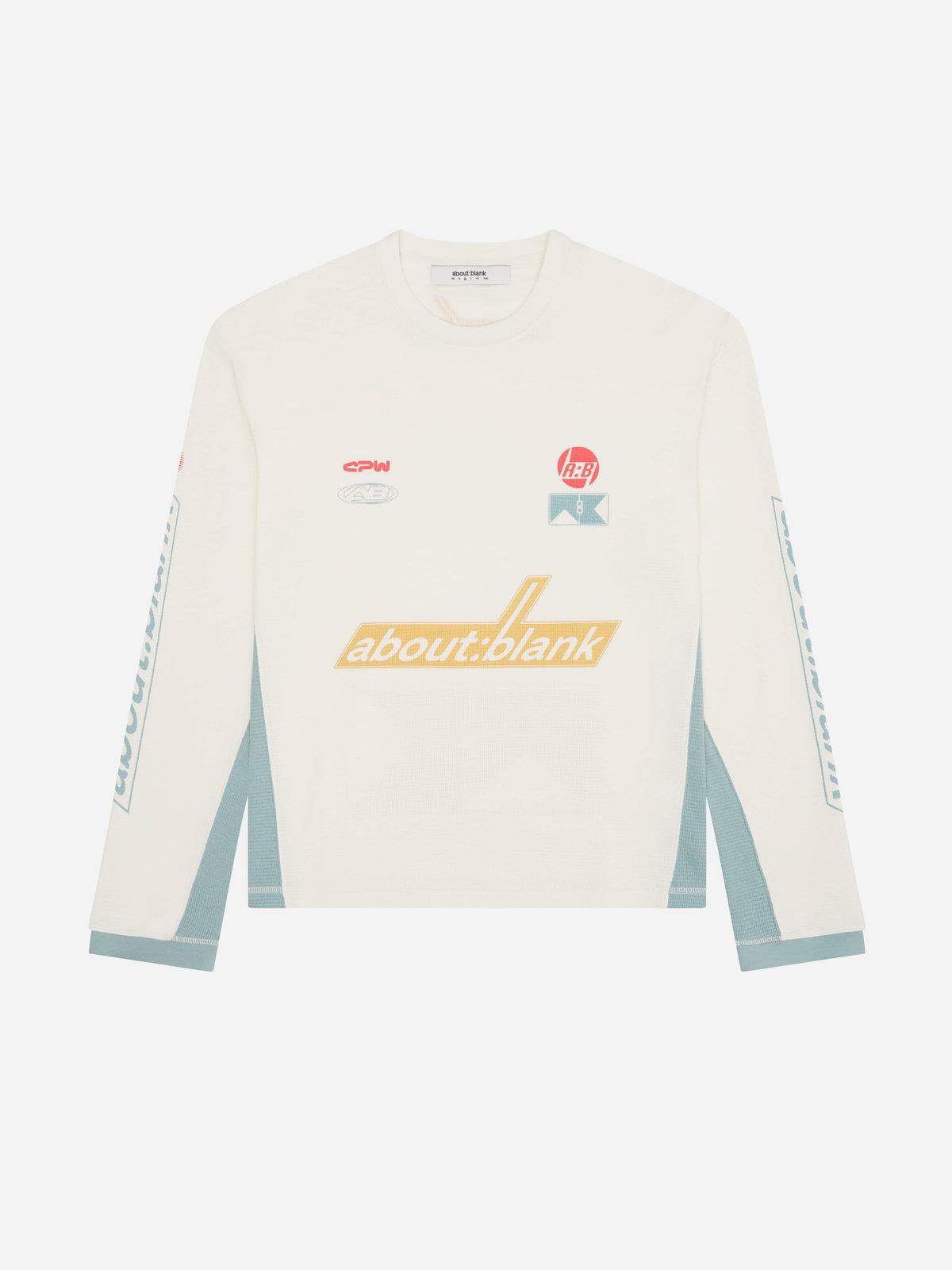 slalom graphic waffle t shirt oat