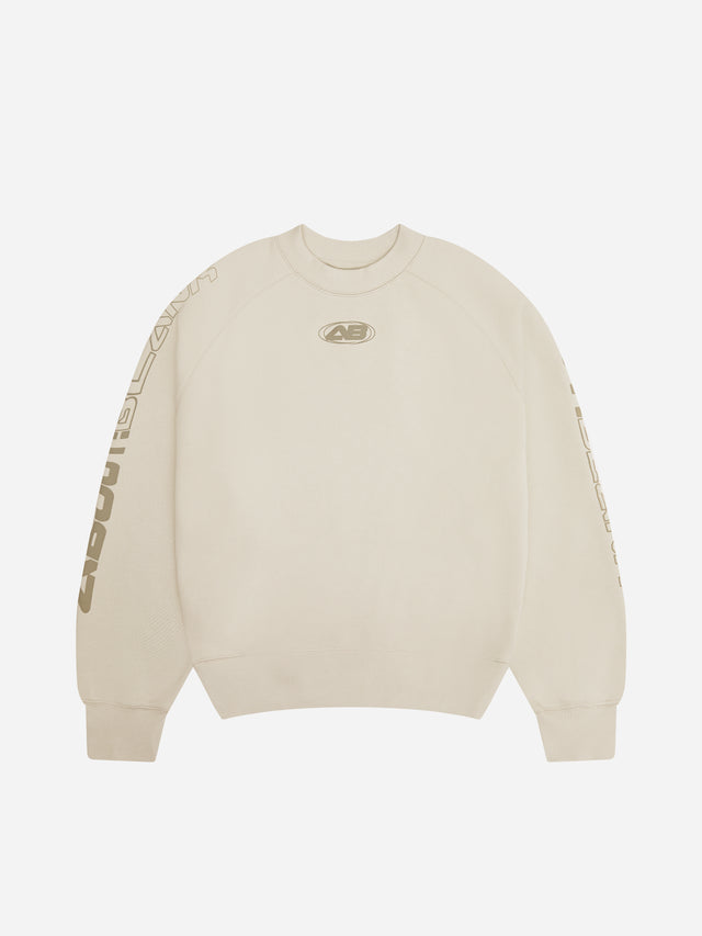 ellipse raglan crew pumice