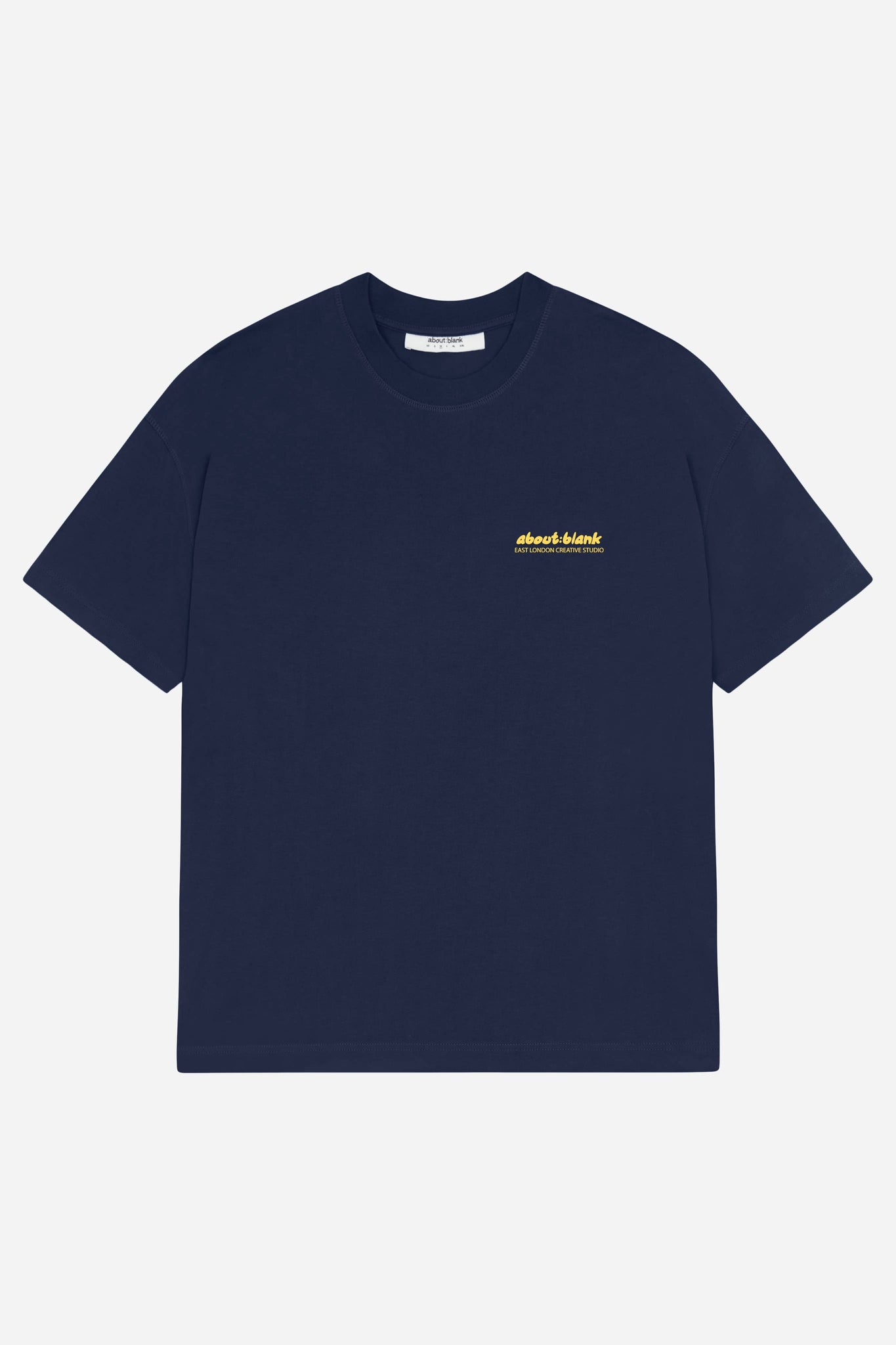 zev t-shirt navy/yellow