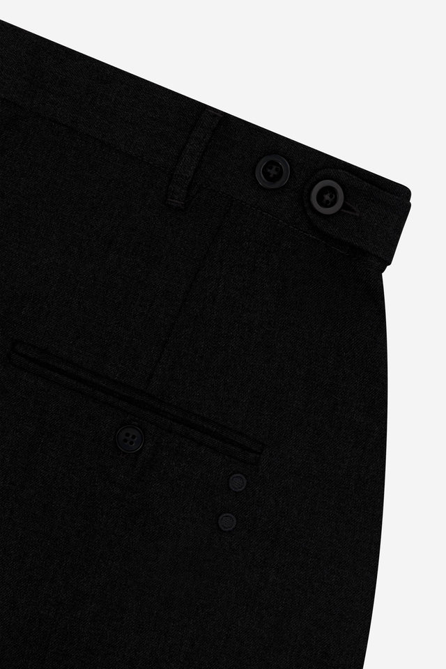 tailored wide leg trouser black