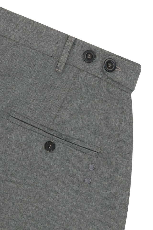 tailored wide leg trouser light grey