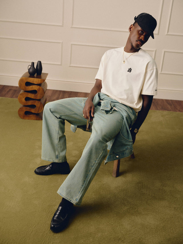 relaxed denim jean murky wash