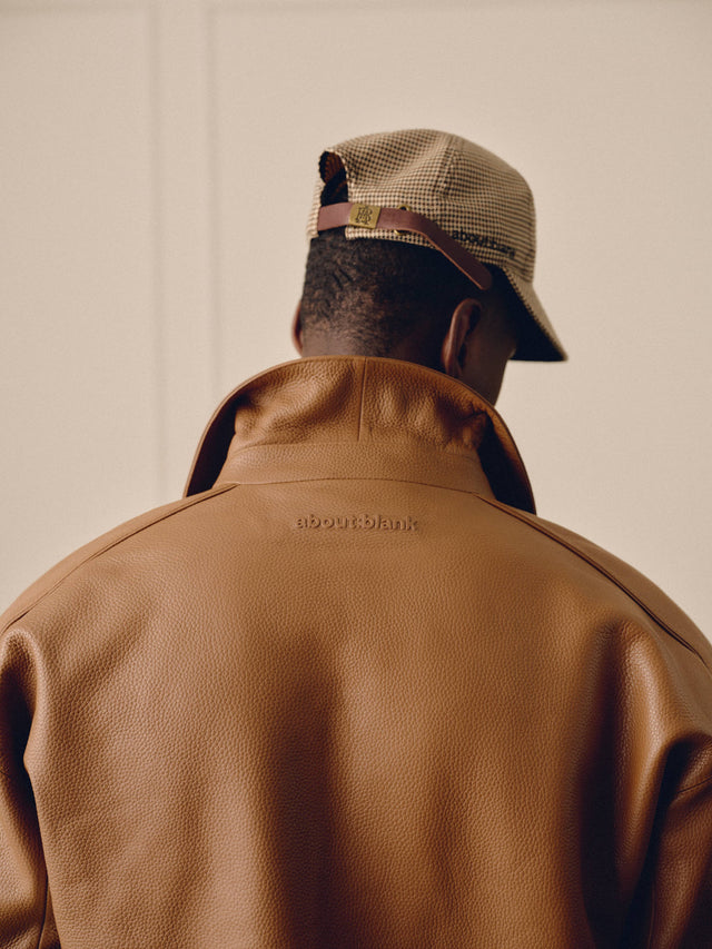 leather jacket brown