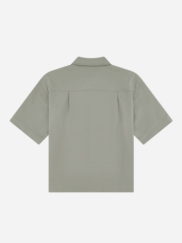 textured shirt sage