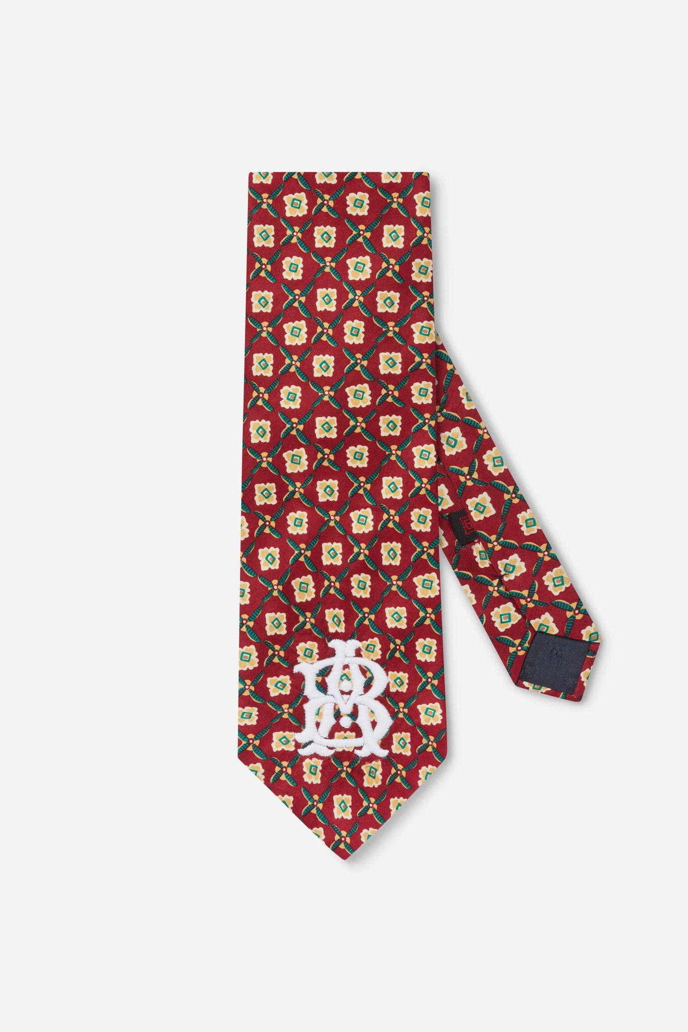 chester vintage silk monogram tie