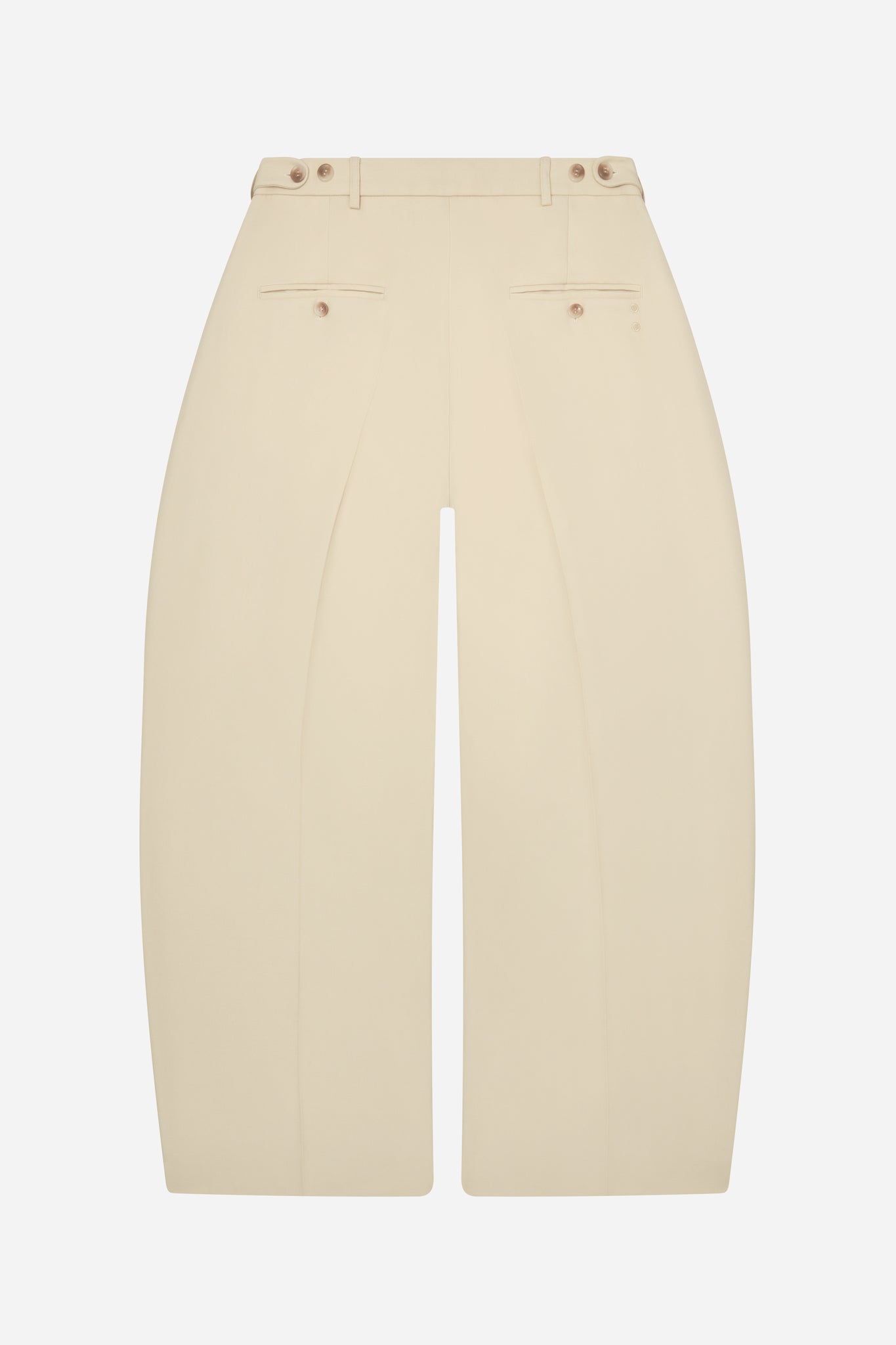 tailored wide leg trouser ecru