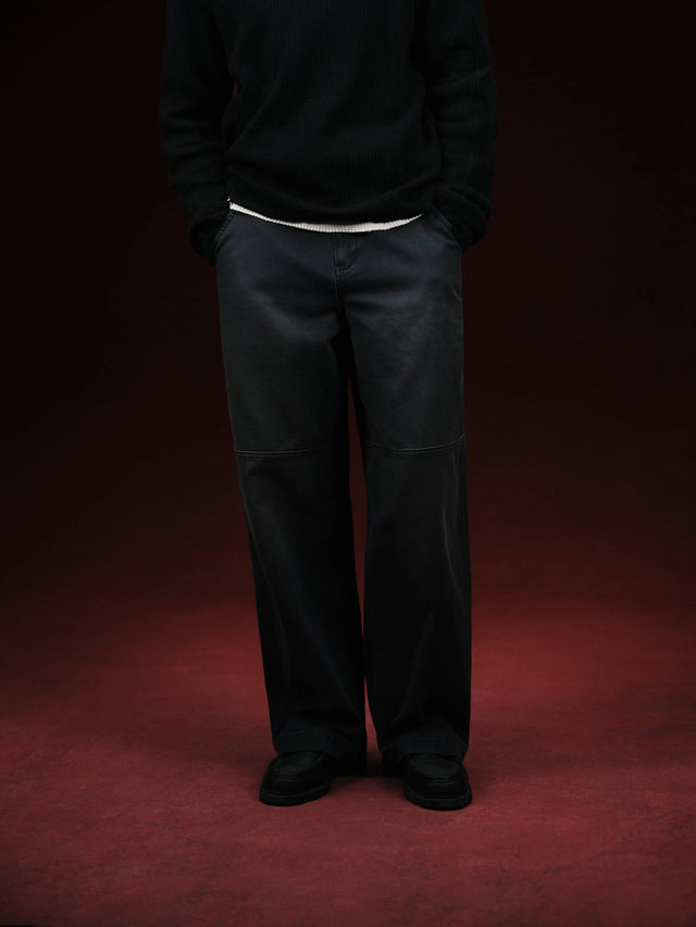 western pant washed black